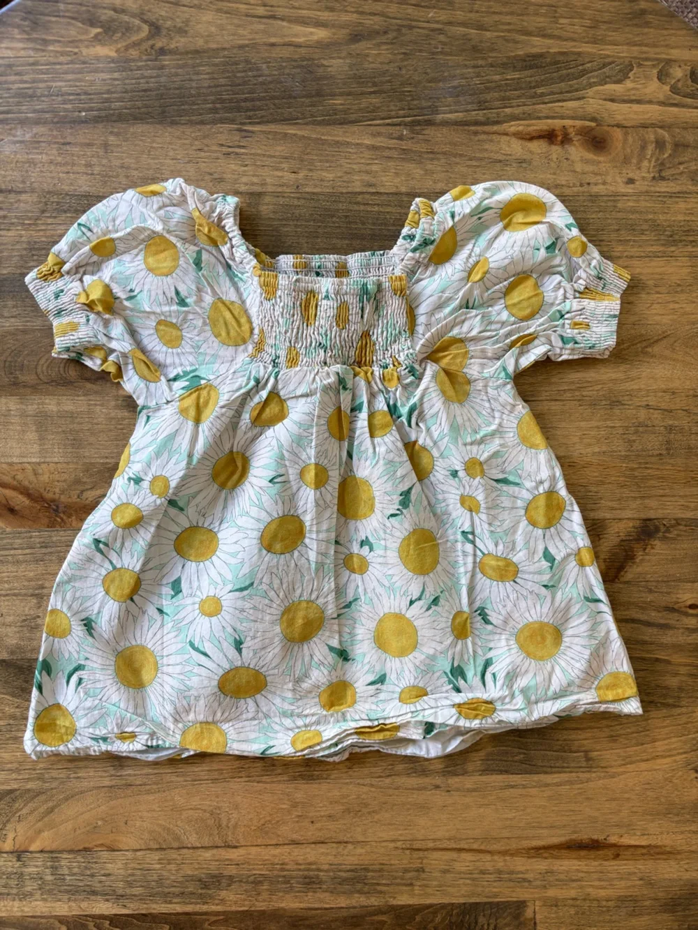 Zara Baby Smocked Sunflower Dress